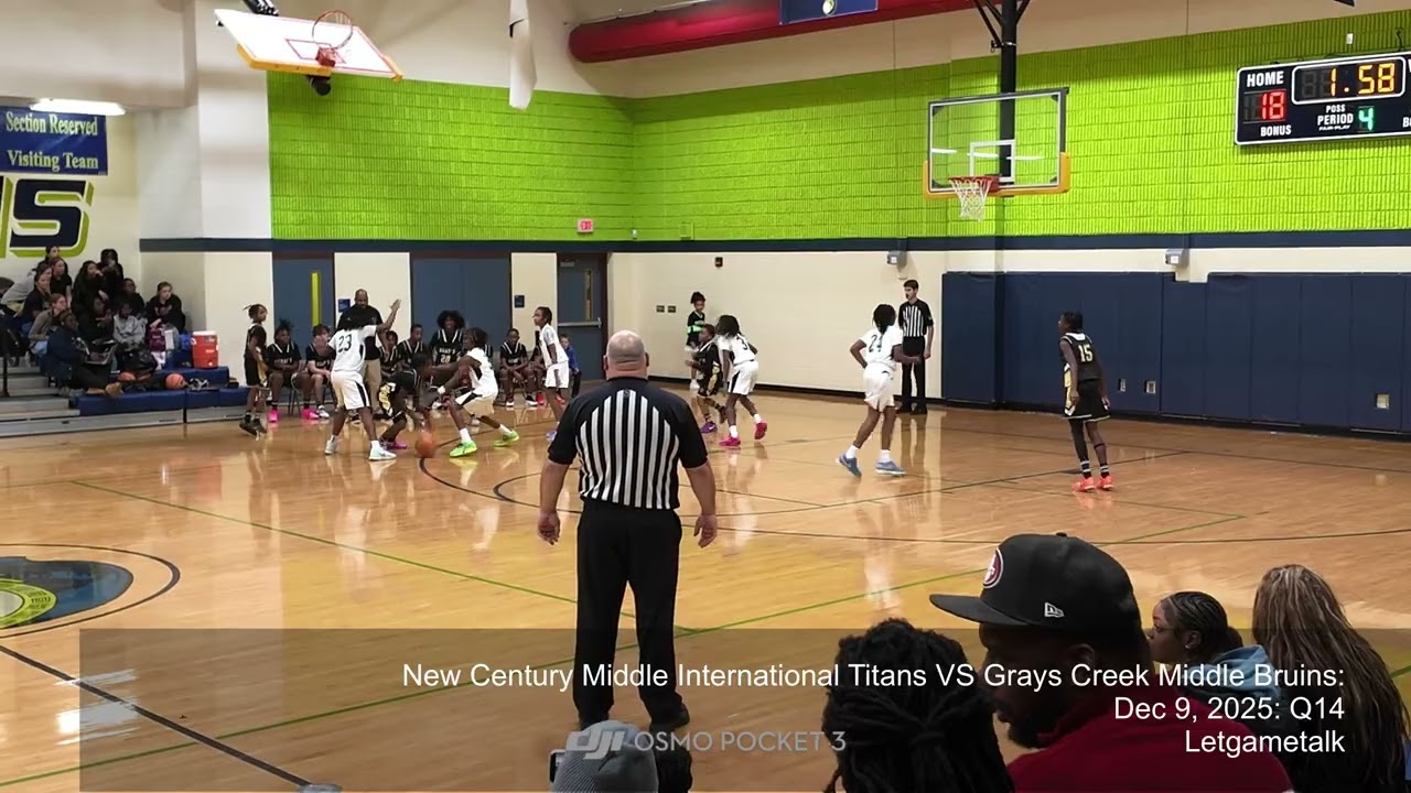 Q4 | New Century Middle Titans VS Grays Creek Middle Bruins | Dec 9, 2025
