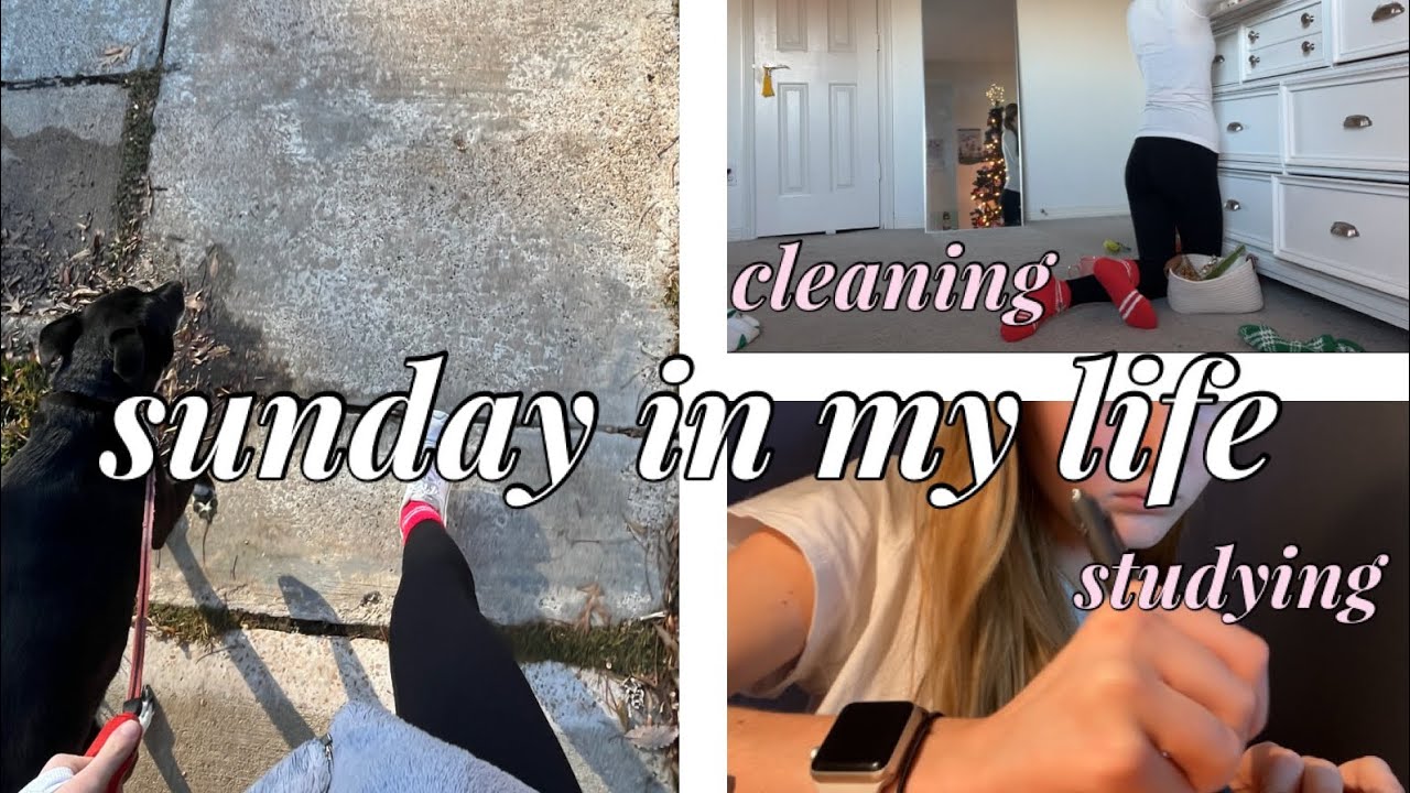 PRODUCTIVE SUNDAY IN MY LIFE | VLOGSMAS DAY 17 | *walking, cleaning, studying for exams*