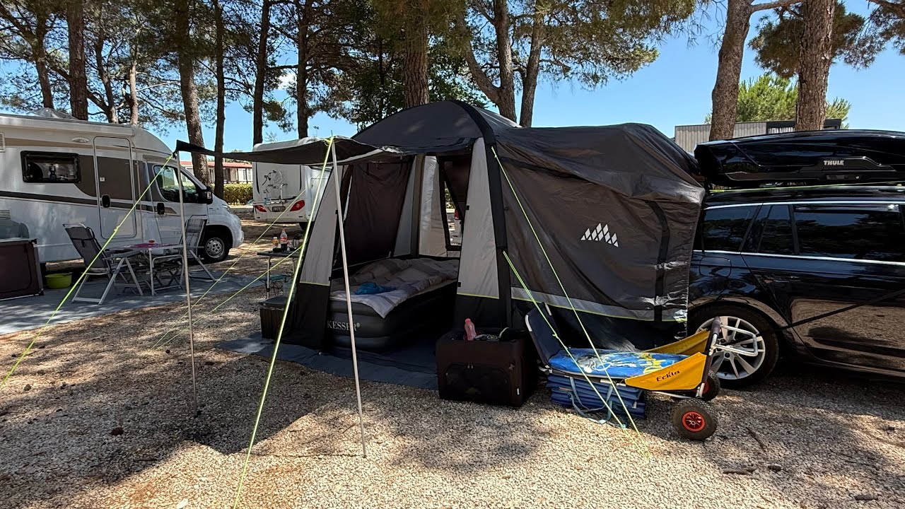 Kroatien im Juni 2025. Camping Aminess Sirena bei Novigrad. 