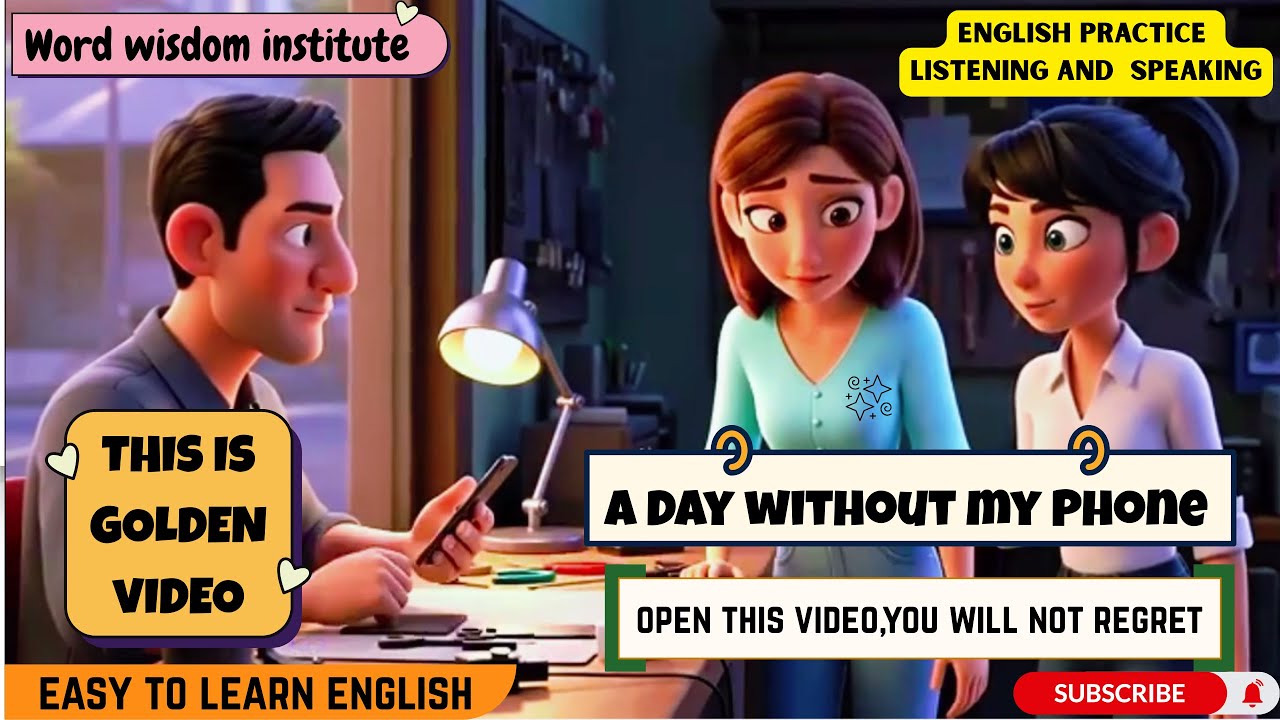 A Day without my Phone |  | Learn English | Easy English 