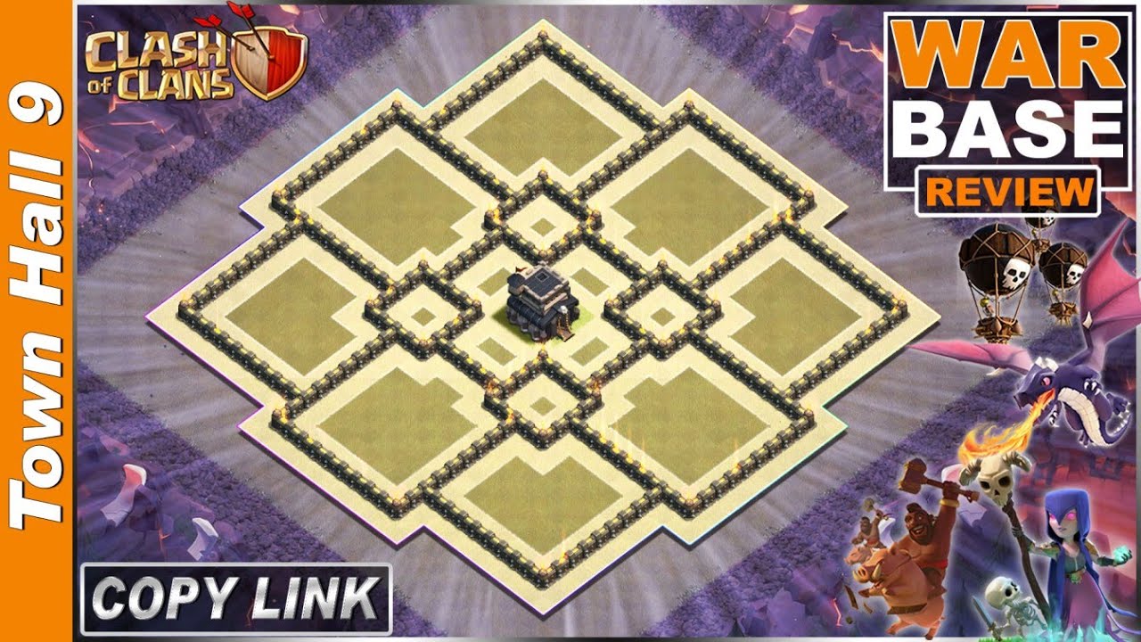 NEW TH9 Base 2021 | Town Hall 9 (TH9) War Base with Copy Link - Clash of Clans