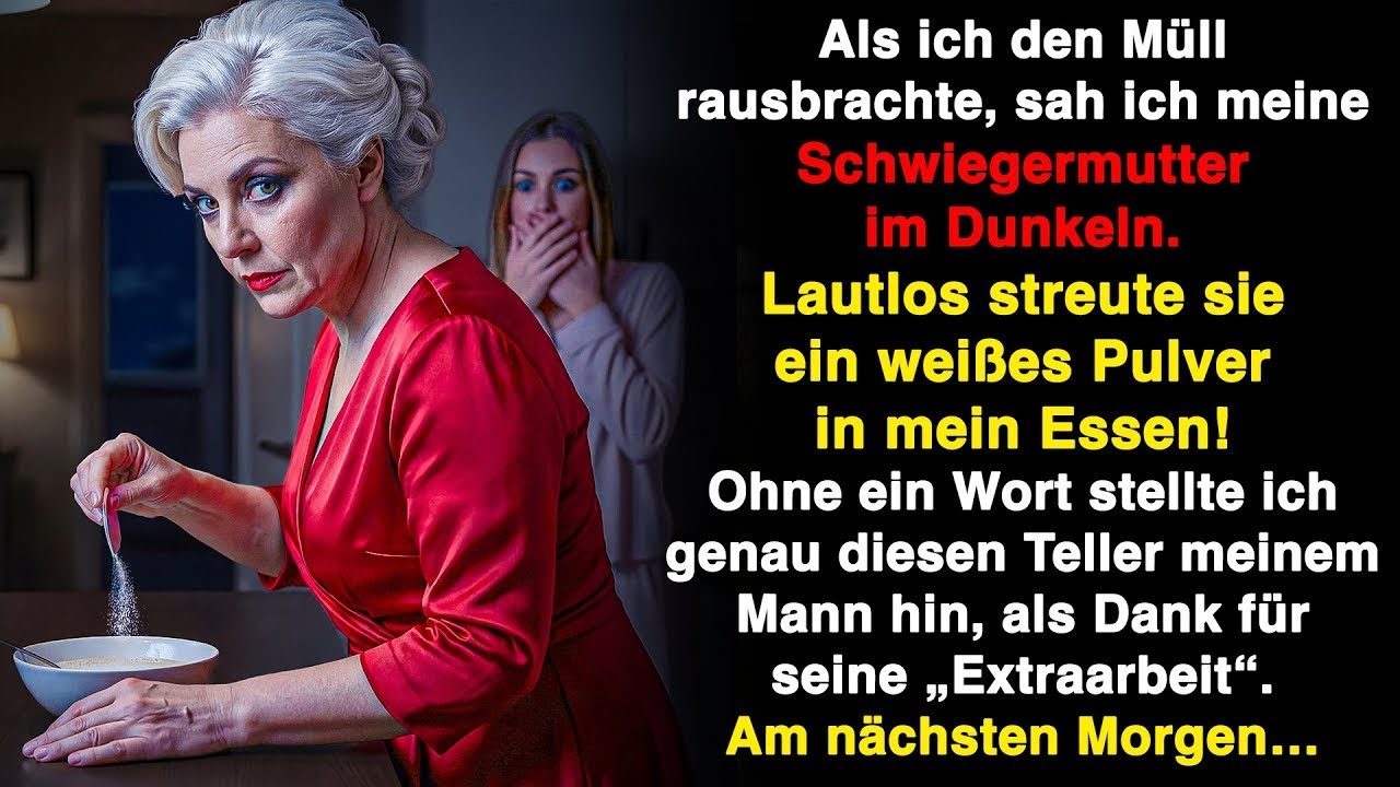 Beim Müllrausbringen sah ich Pulver in meiner Suppe. Ich servierte sie meinem Mann. Am nächsten …