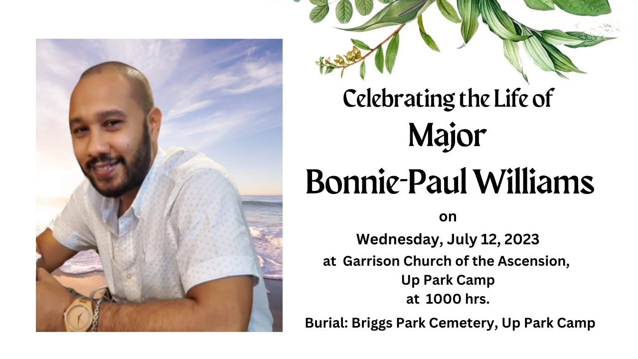 Celebrating the Life of Major Bonnie-Paul Williams