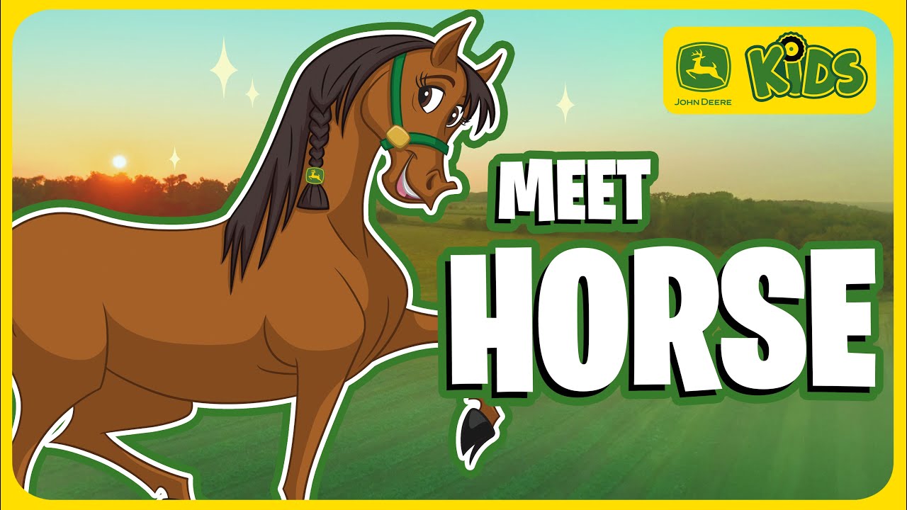 Our Horse On The Farm 🐎 ❤️ | John Deere Kids