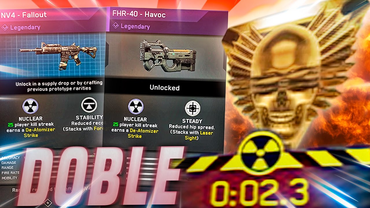 NUCLEAR (DE-ATOMIZER) CON DOBLE ARMA LEGENDARIA | INFINITE WARFARE BETA
