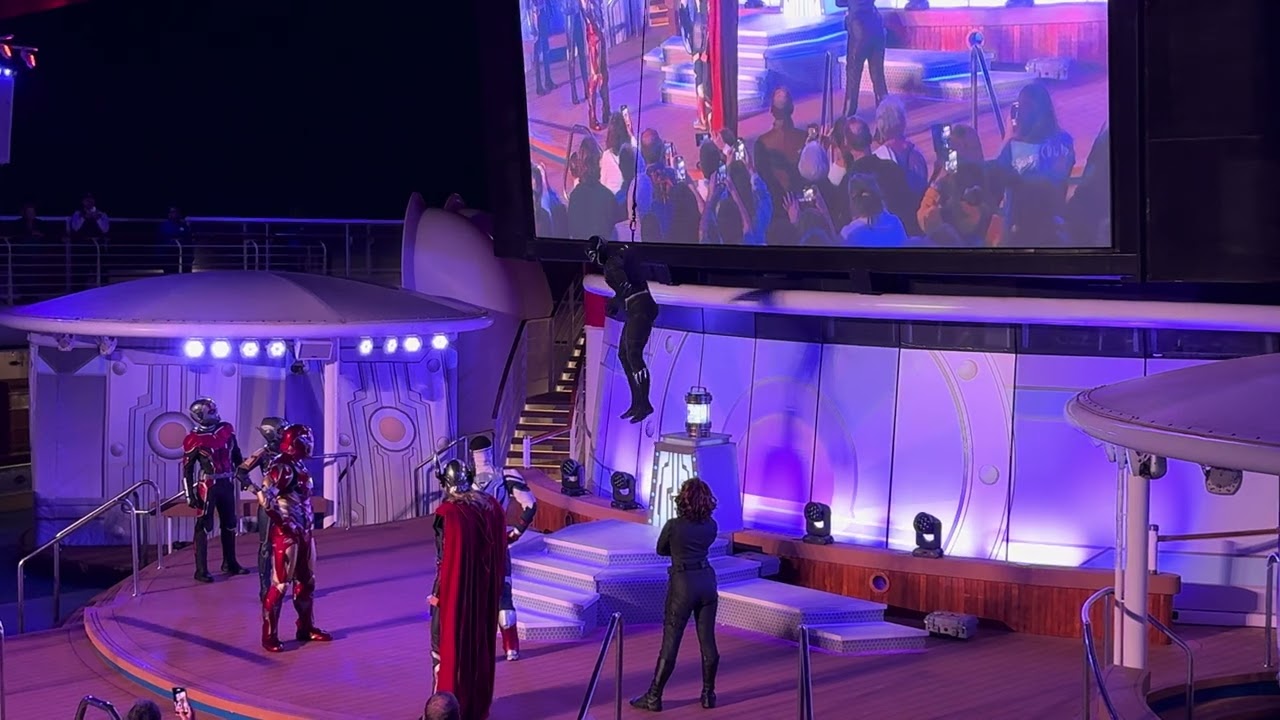 Sneak peek of new Marvel show on the Disney Wonder Australia cruises.