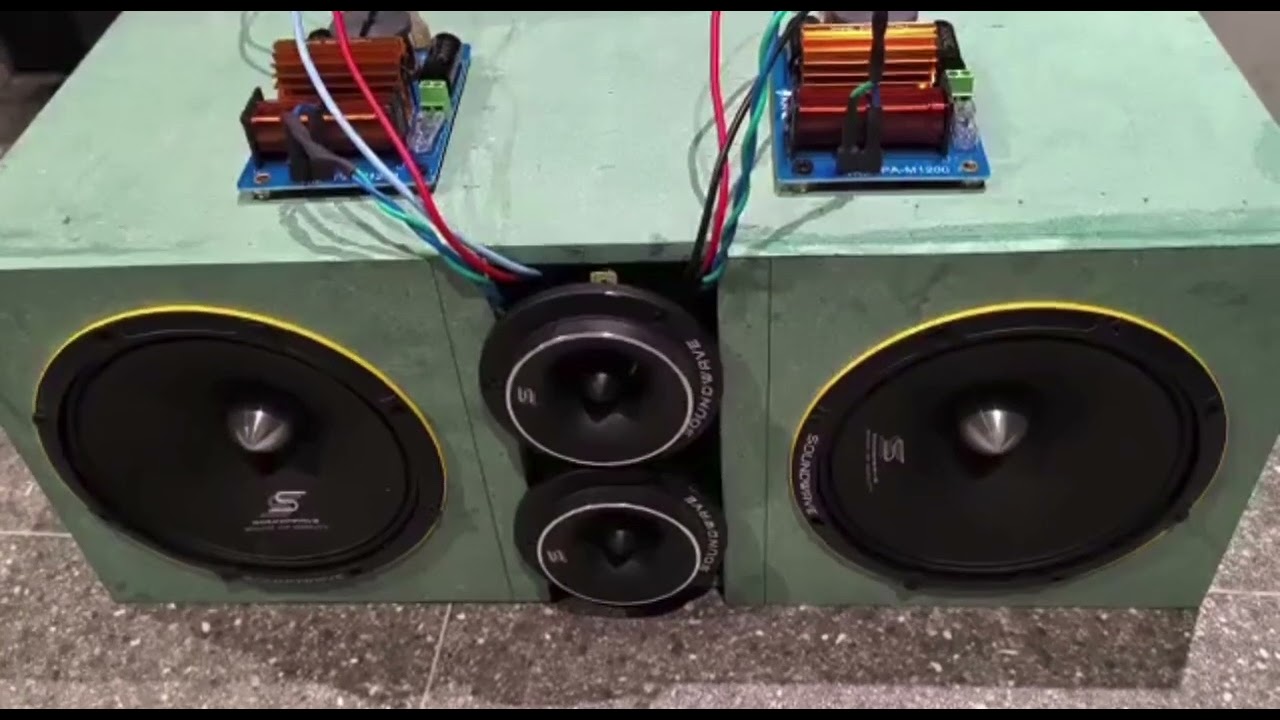 ทดสอบเสียงลำโพง 8นิ้ว Sw-8Prism แหลมจาน Sw-4X Plus Soundwave 