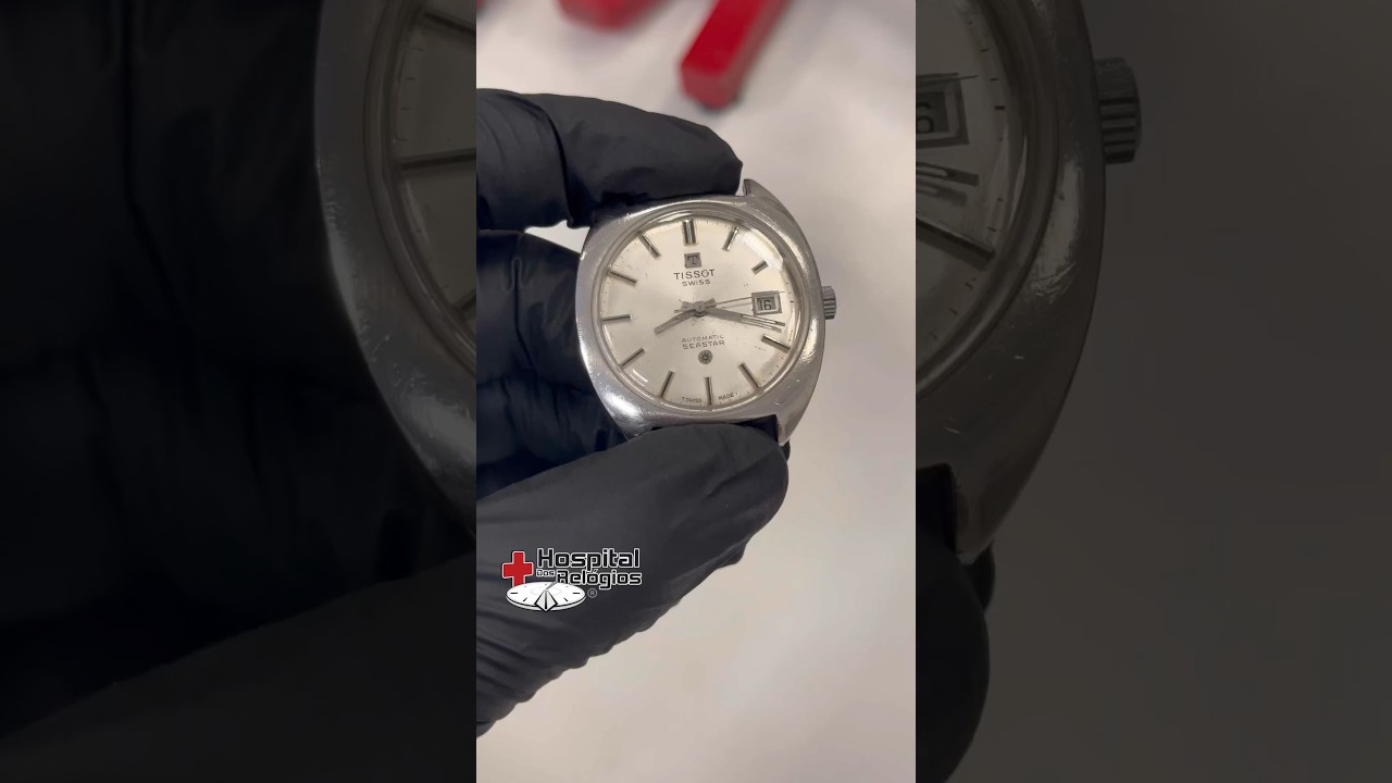 Tissot Seastar Anos 70 🇨🇭 Antes e Depois 🕺🏻 #relojoaria #tissotwatches #antesedepois #relogio