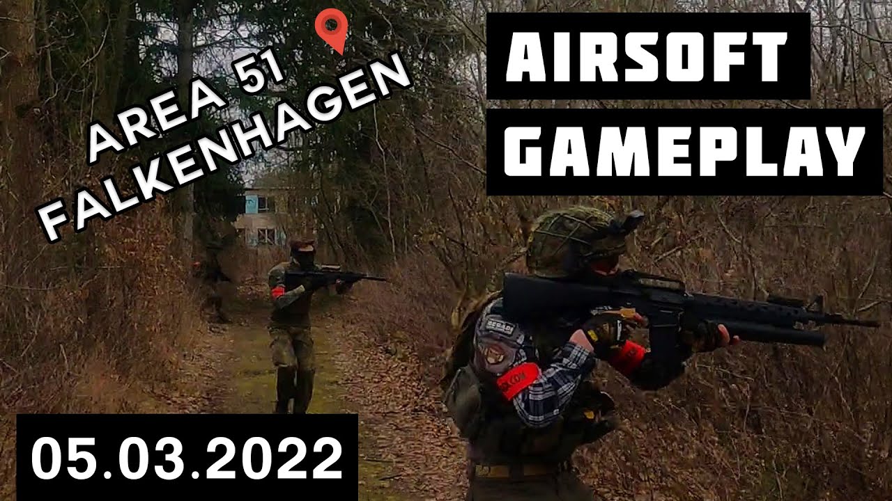 Airsoft Gameplay von der Area 51 in Falkenhagen 05.03.2022 (German)