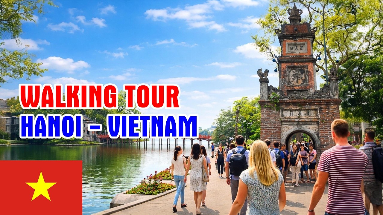 Hanoi, Vietnam Walking Tour 4K | Around Hoan Kiem Lake