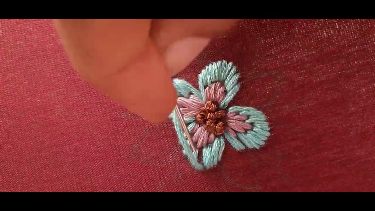 beautiful flower #hand embroidery design
