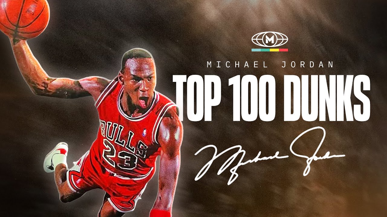 Michael Jordan's Top 100 Dunks Of All Time 🐐