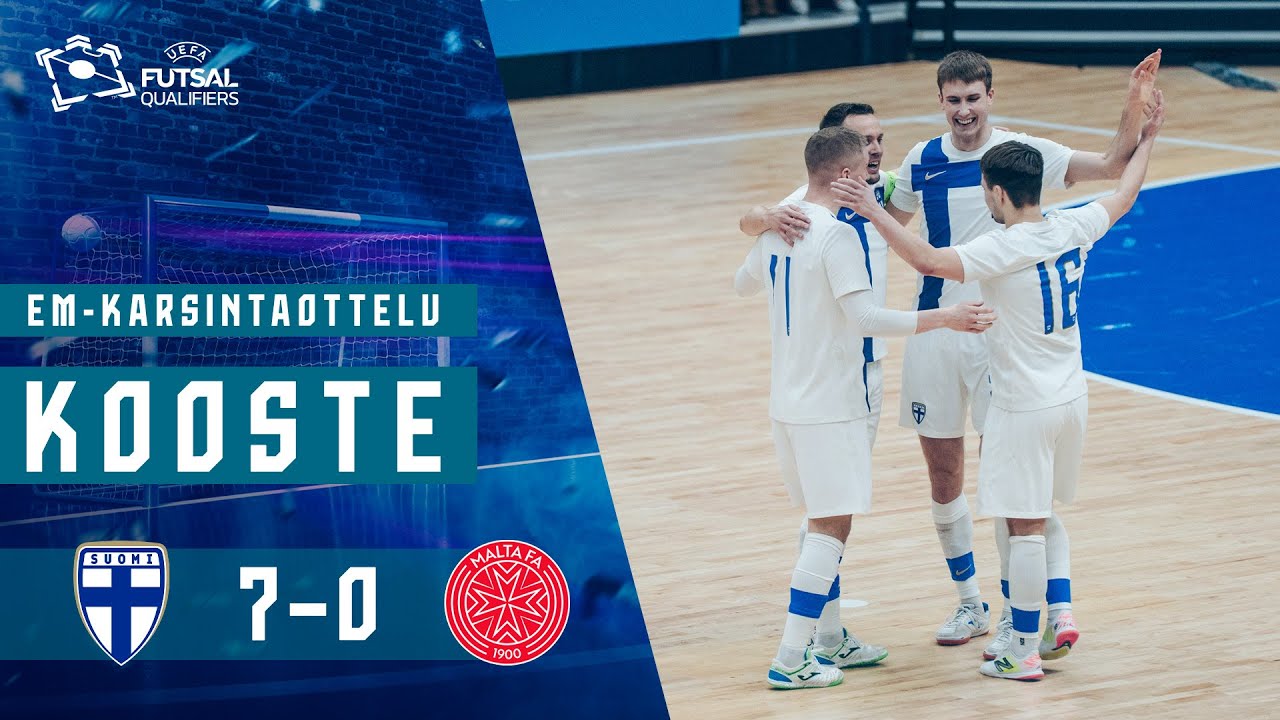 Futsal Highlights (10 min.) | Suomi–Malta 7–0 | UEFA Futsal EURO 2026 -karsinnat | 10.4.2025
