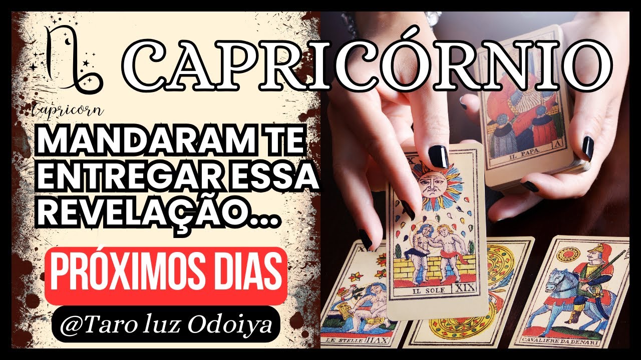 ♑CAPRICÓRNIO-EM POUCOS DIAS UMA SURPRESA...MUDA SUA VIDA COMO VOCÊ NEM PODE IMAGINAR