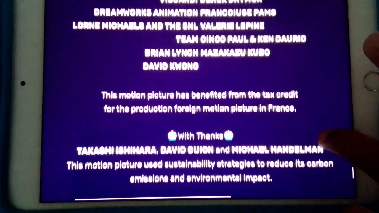 super Mario bros. 2023 end credits