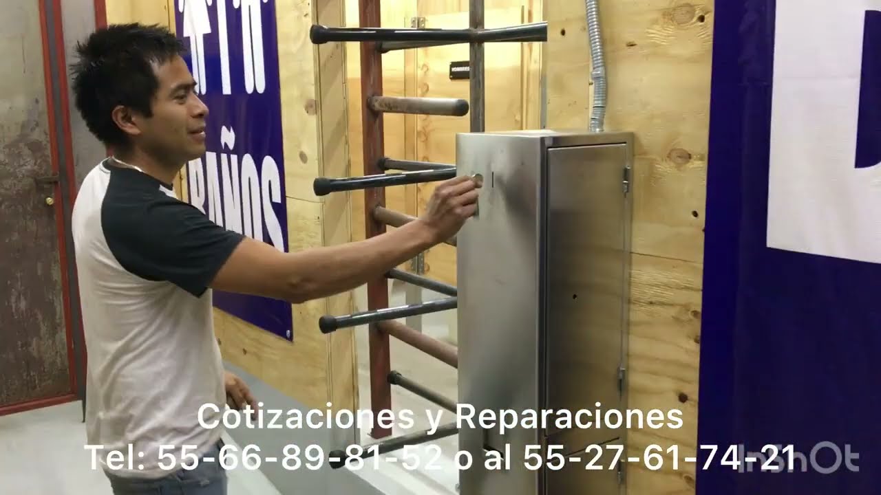Reparación de Torniquetes de cobro para baños públicos
