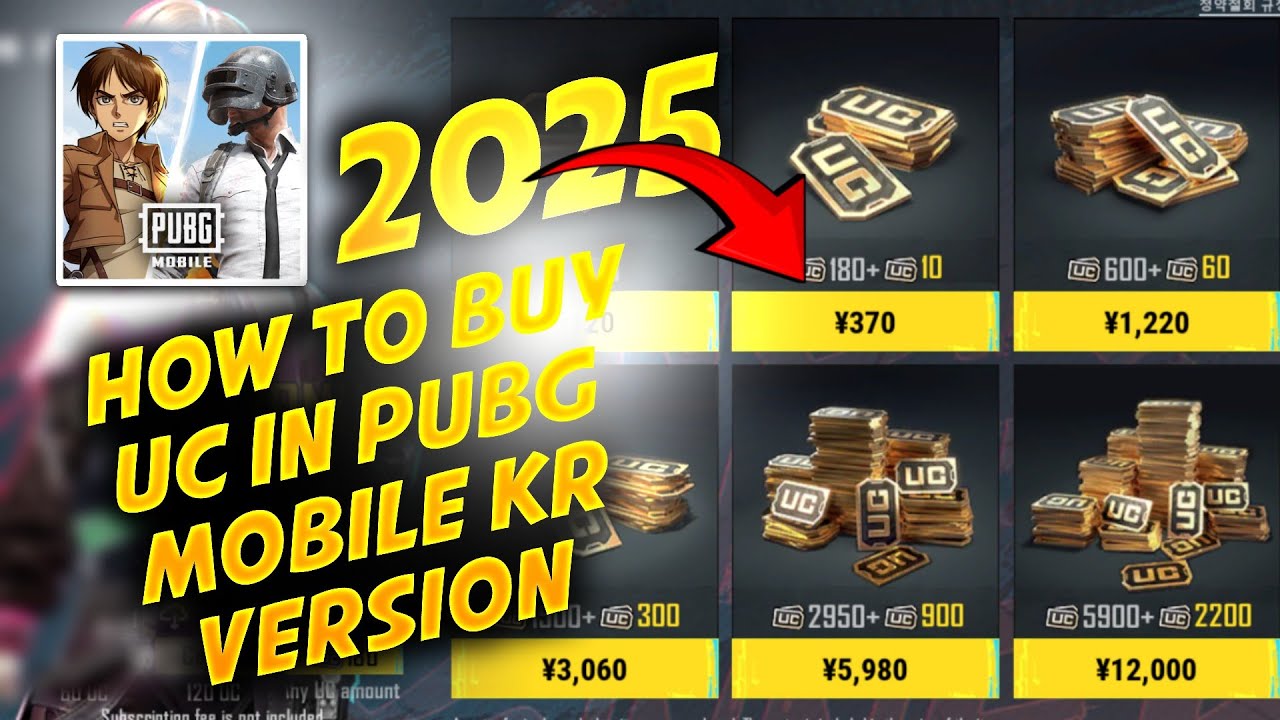 How to Buy UC in PUBG Mobile KR Version 2025 | Fast & Easy Method to Purchase UC Safely