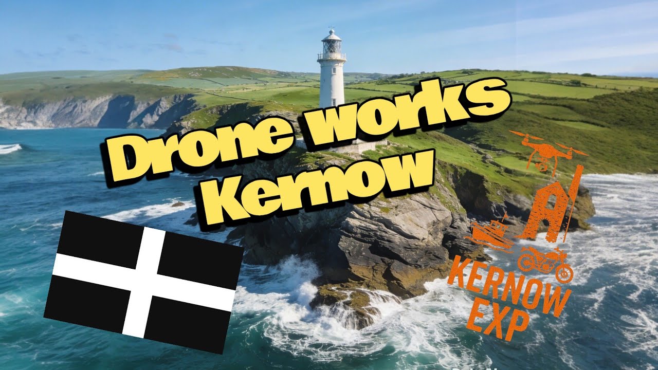 CORNWALL.  by drone.   The North Cornish coast