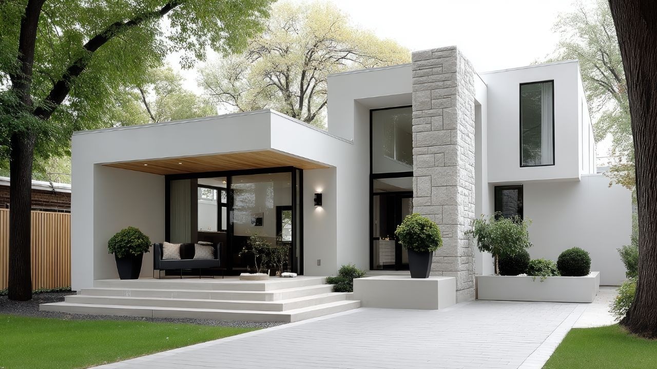Serenity in Structure | A Minimalist Home with Harmonious Lines and Peaceful Interiors