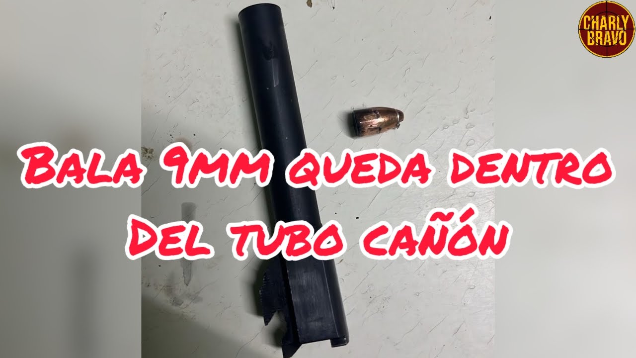Bala 9mm se traba dentro del cañón de una Bersa Thunder Pro