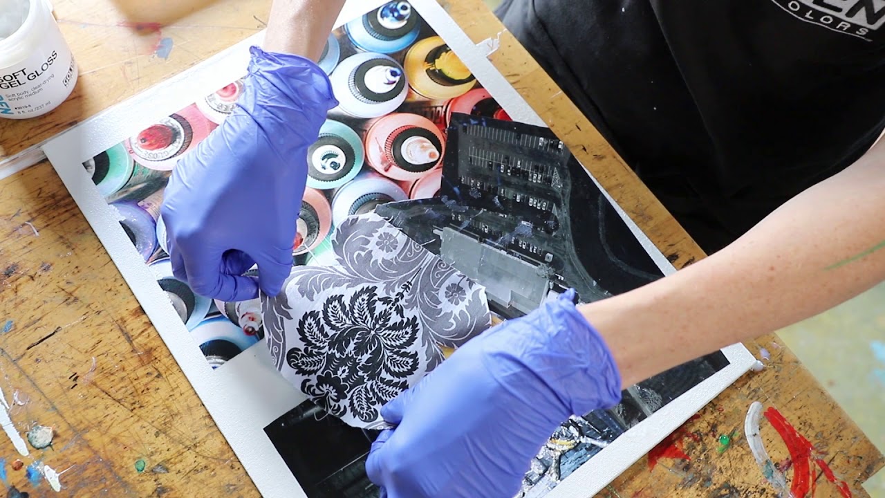 Gels and Mediums as a collage Adhesive