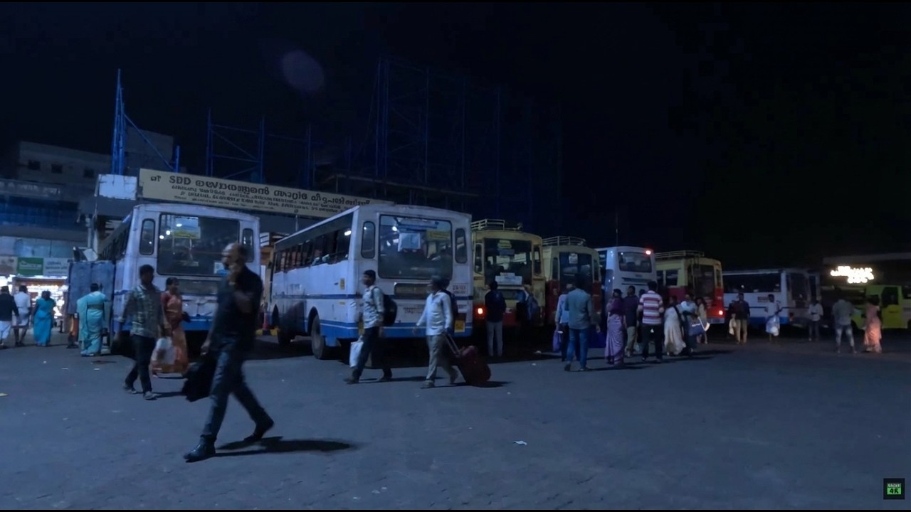 Kottayam City Night Walking Tour 🇮🇳 | Kerala India After Dark | Streets, Markets & Local Life 4K