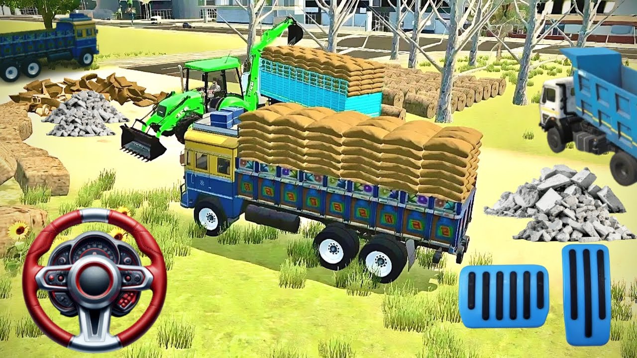 😱Loading 🔥🔥 a truck and stone Onto a Truck 🥵💯 Heavy Vehicle Simulator 🤩 #gaming #tractor