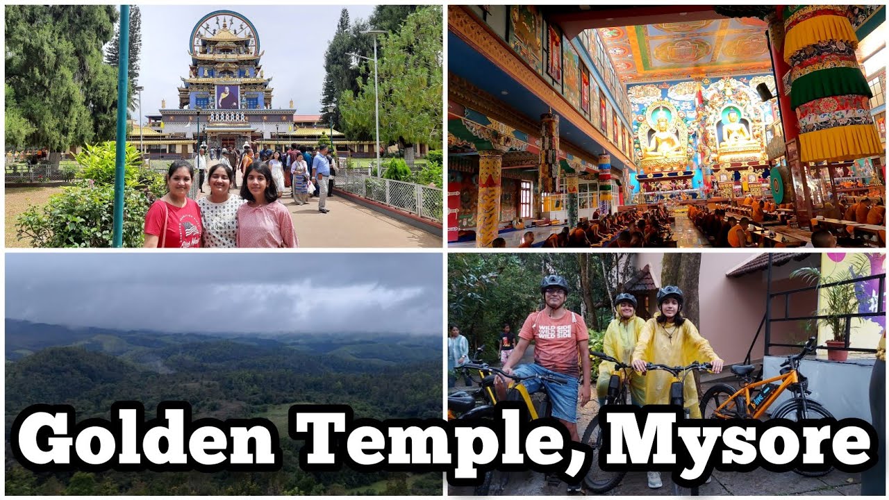 Golden Temple, Mysore| My first time Ebiking|Last day of my Coorg Trip| #vanithaslifestyle #coorg