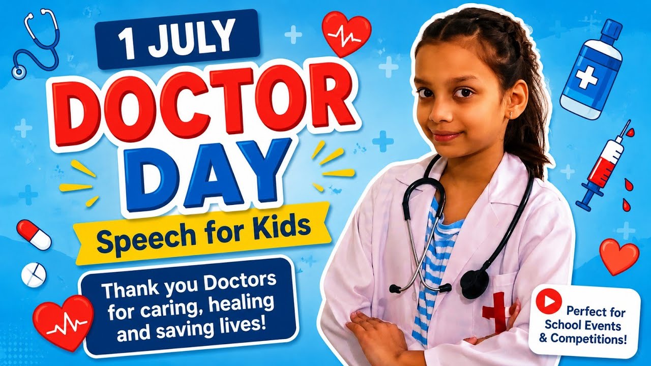 National Doctors Day Speech for Kids | Thank You Doctors | Doctors Day Special 2026