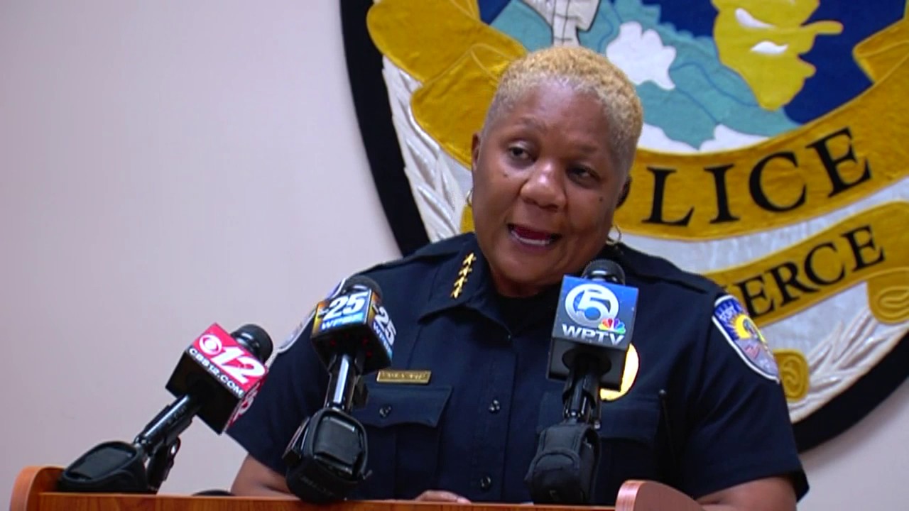 Fort Pierce Police Chief discusses firing of two officers.