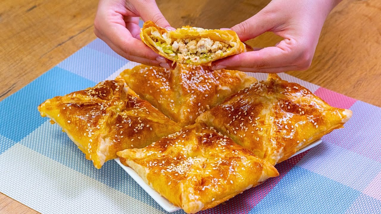 Рецепт простой и быстрый без замеса теста!