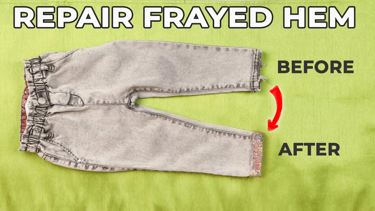 Repair Frayed Jeans Hem