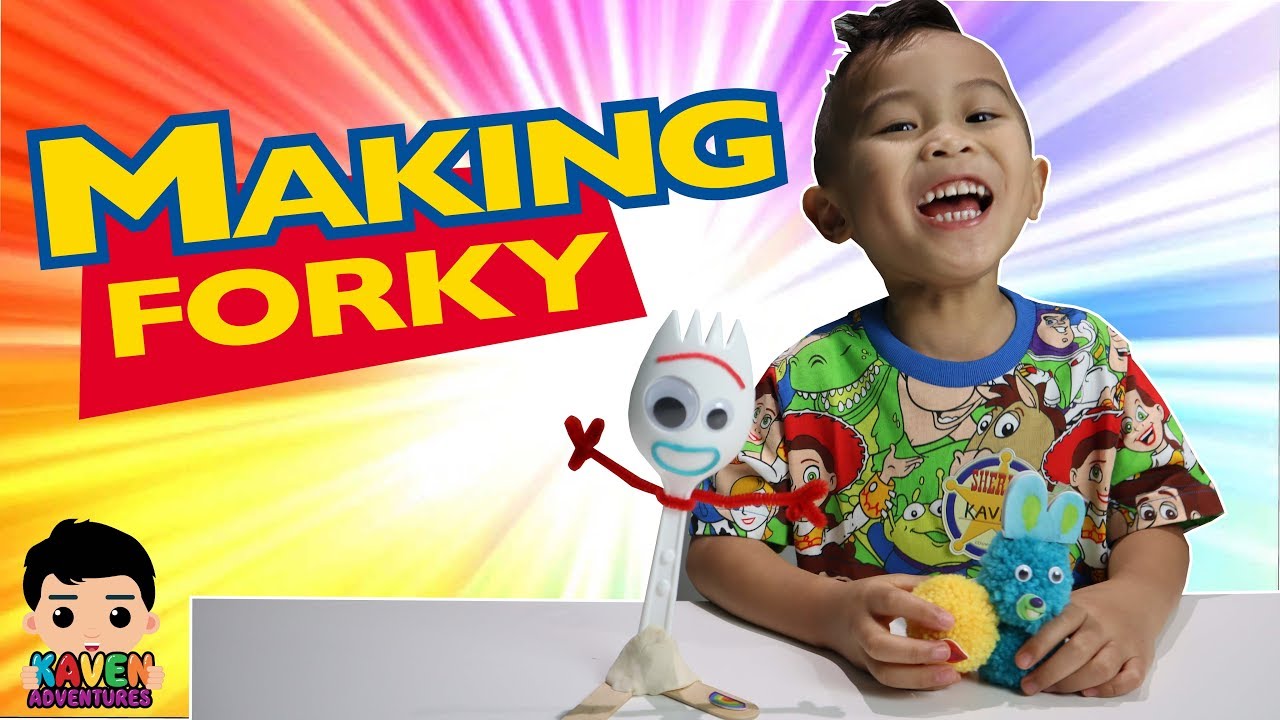 Making Forky | DIY! Disney Toy Story 4 Creativity Craft Set Review! | Toy Review