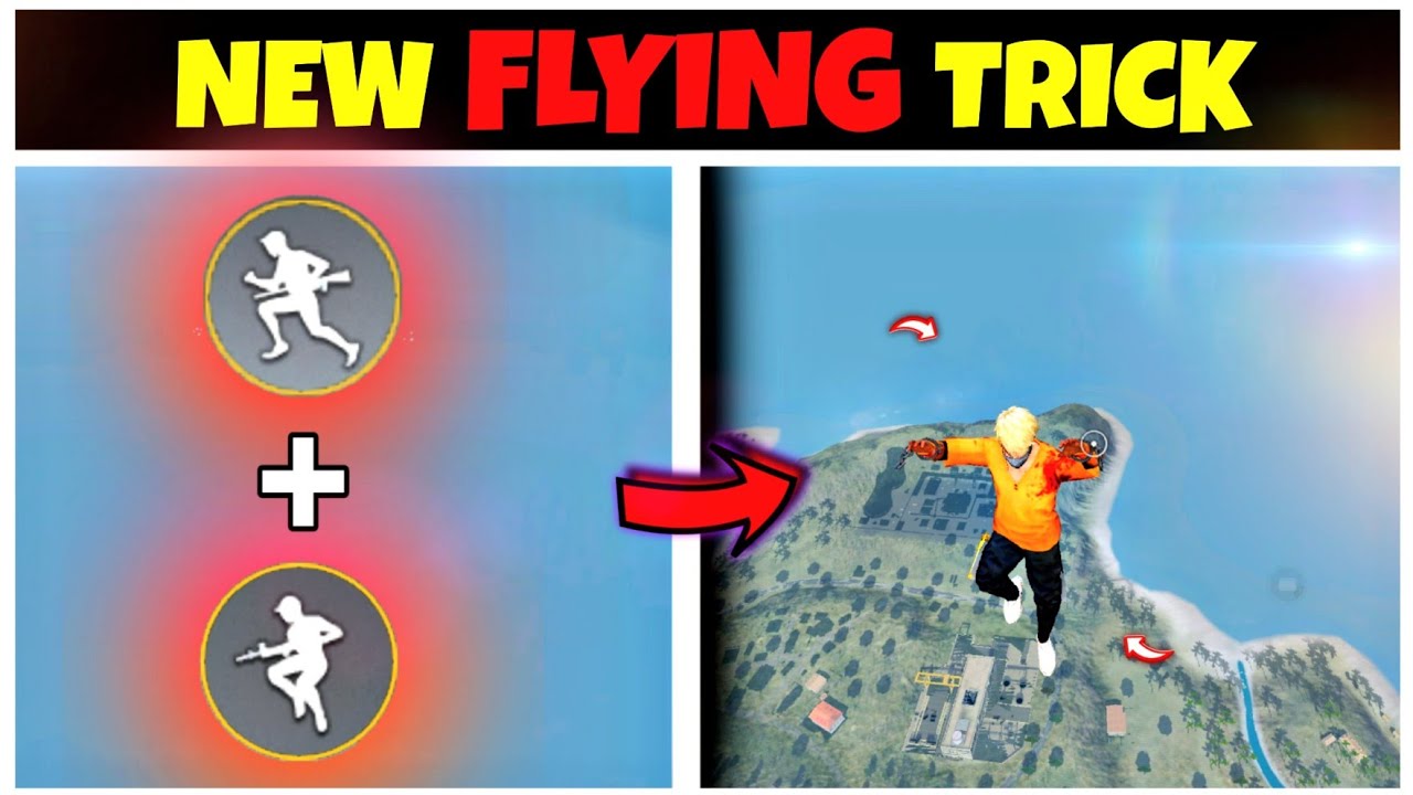 New FLYING Trick !! Free Fire 🤫