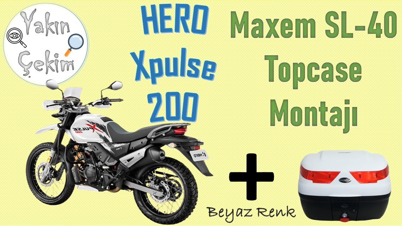 Hero XPulse 200'e Maxem SL-40 Topcase Montajı