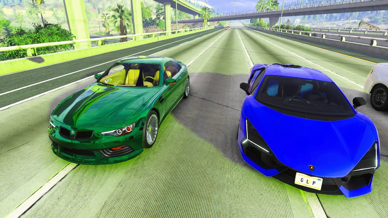 Street Racing Crashes with Traffic #1 - BeamNG Drive Car Crashes #streetracing