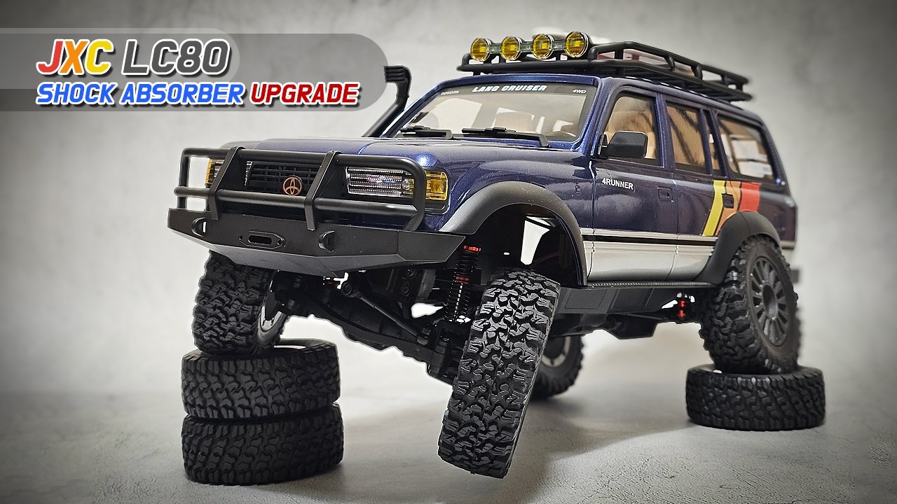 rccar / JXC LC80 서스펜션 끝판왕 세팅! 오일 쇽업쇼바 튜닝 | Ultimate Suspension Setup & Oil Shock Tuning  / jxc5826