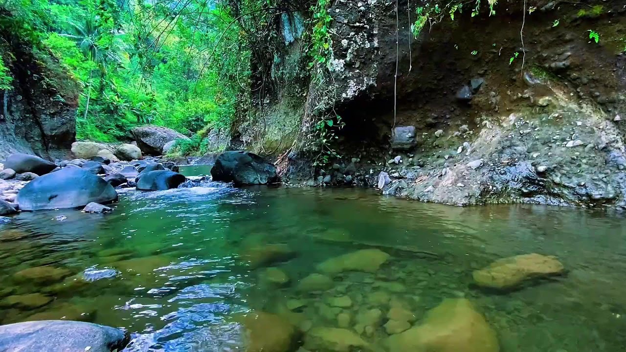 Relaxing river ambience for stress relief