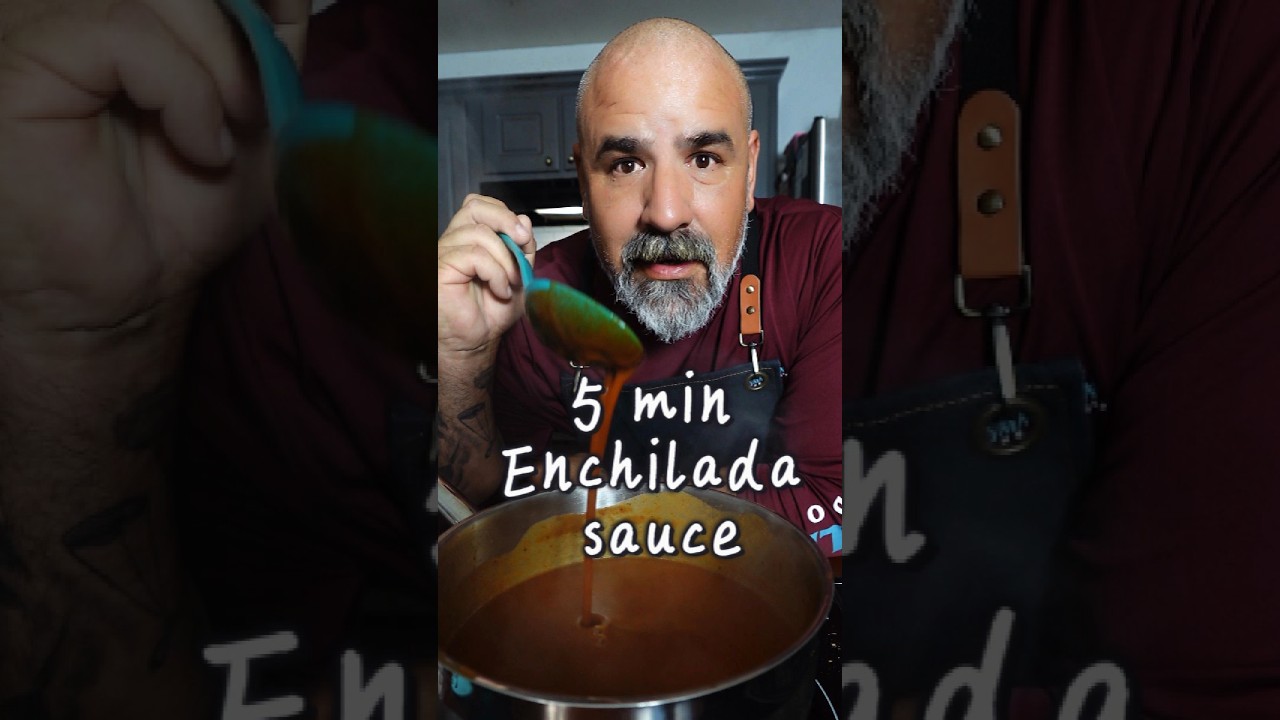 Easy homemade Enchilada sauce in 5 minutes! #mexicanfood #foodie #viralshort