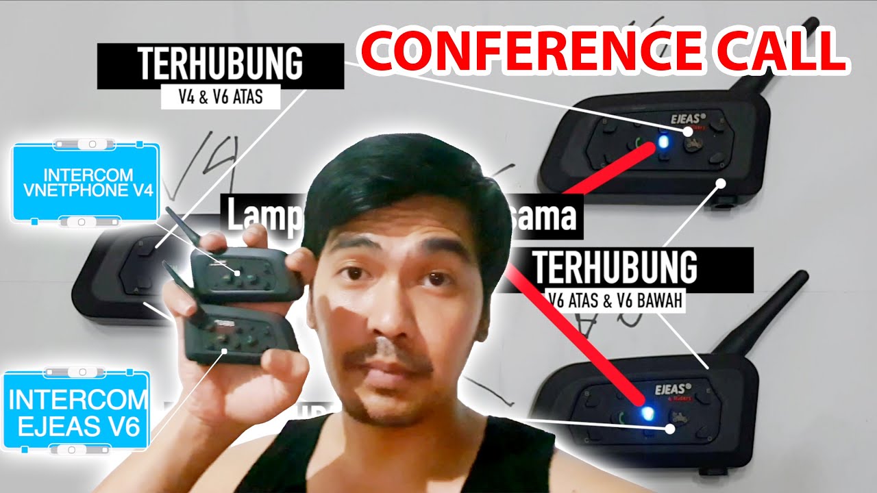 PAIRING INTERCOM V4 DAN V6 CONFERENCE CALL ( TUTORIAL DAN PENYELESAIAN ERROR )