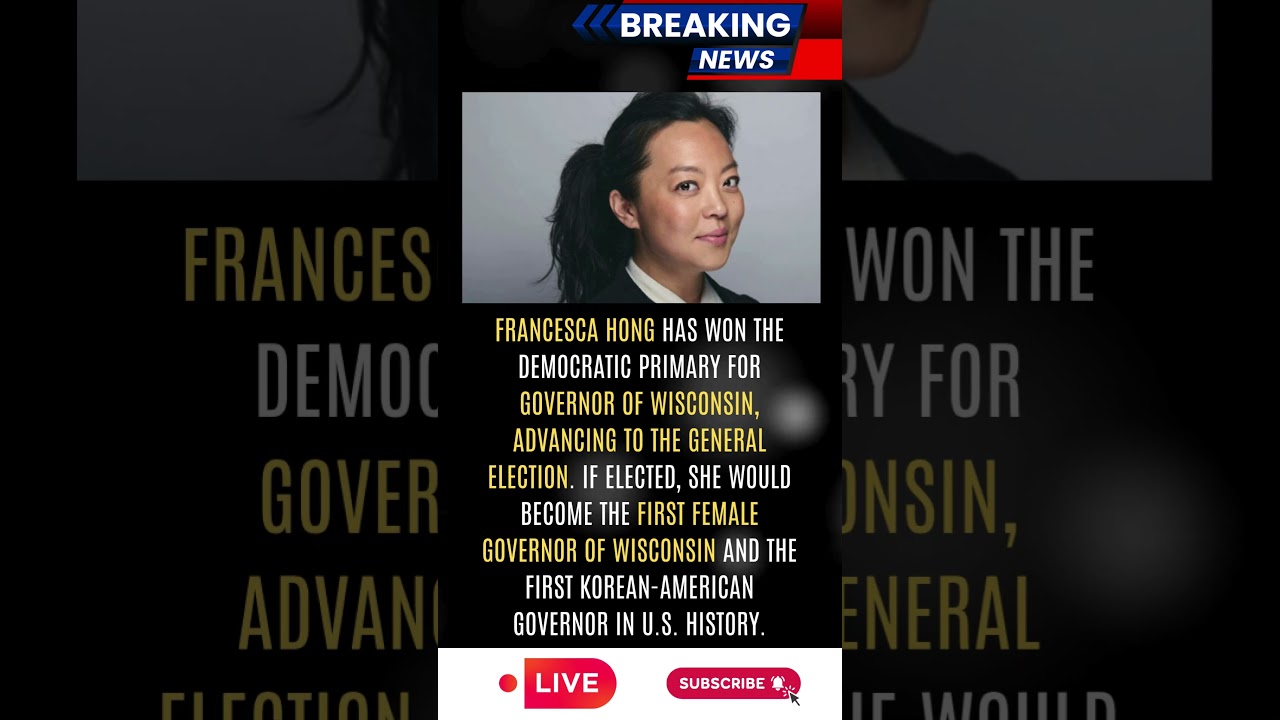 Francesca Hong Makes History in Wisconsin Governor's Race