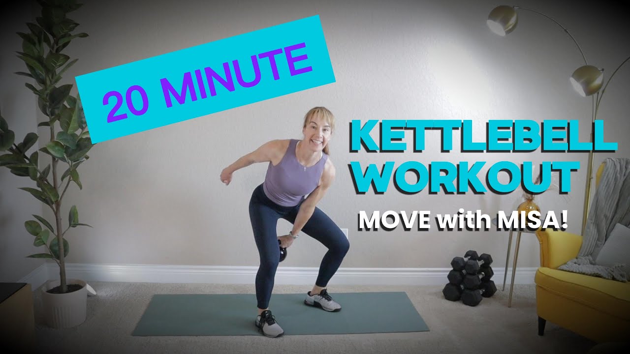 20-Minute Single Kettlebell Workout 🔥 No Repeats | 45s Work / 30s Rest | Full Body Follow Along