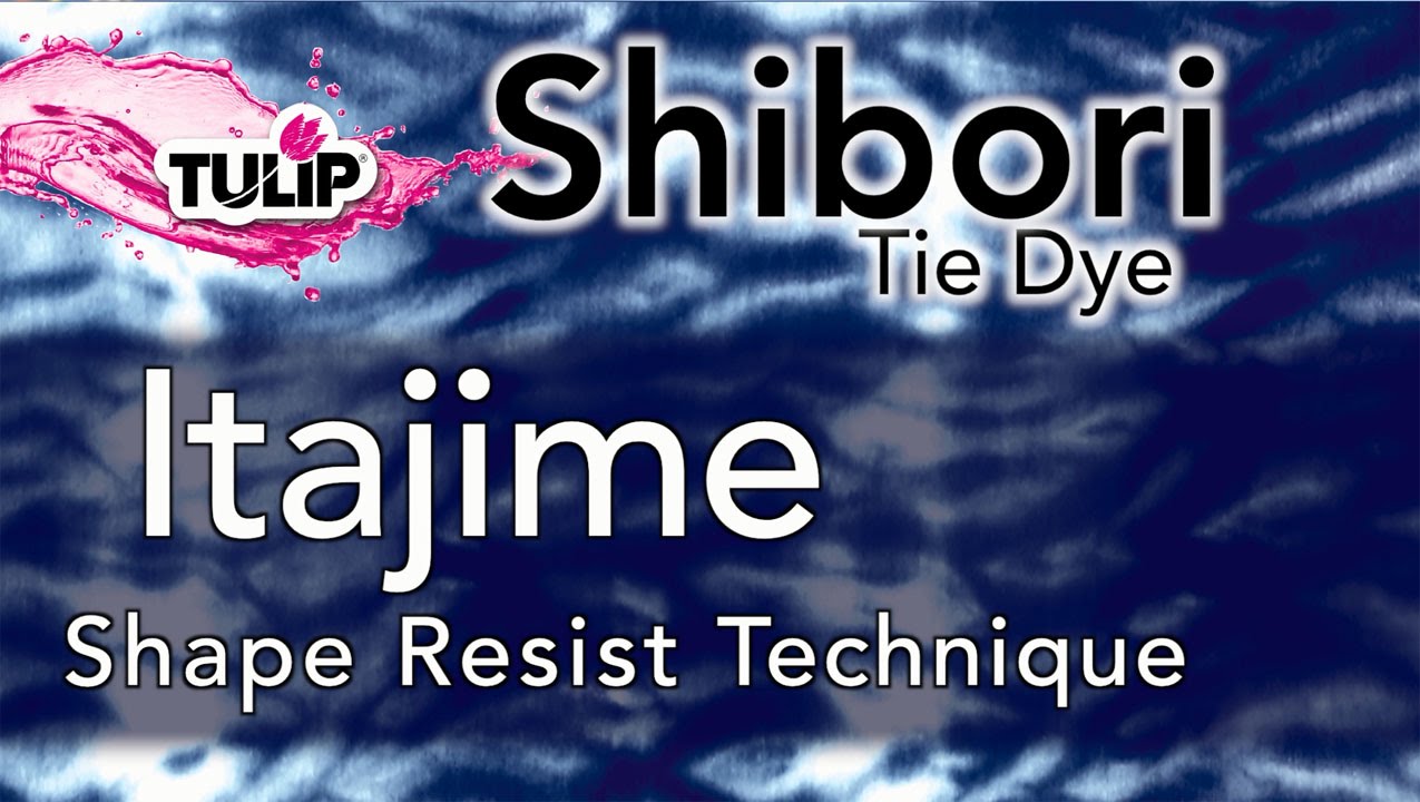 How To Shibori using the Itajime Shape Resist Technique