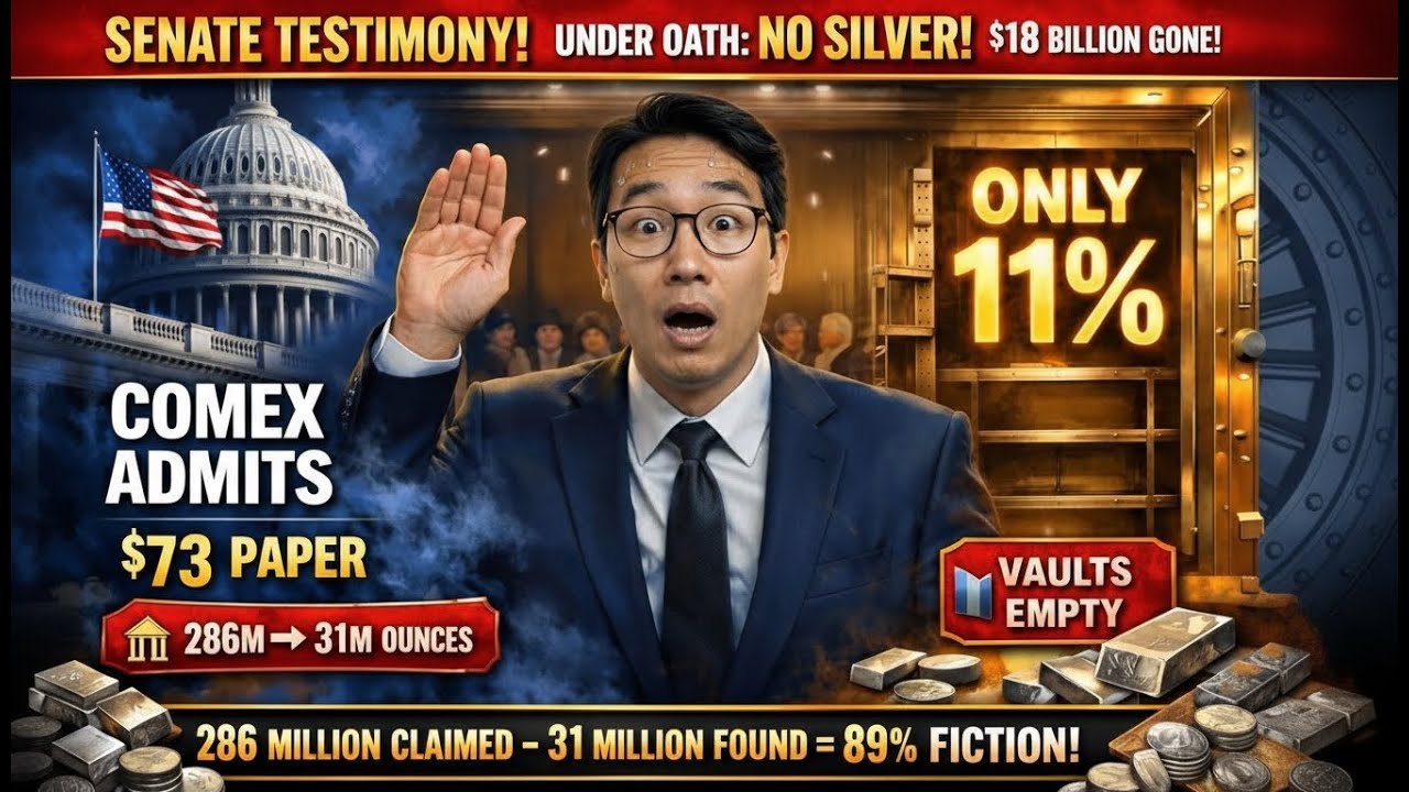 SENATE BOMBSHELL: COMEX Exec Confesses 'No Silver Left' Under Oath - Panic Begins