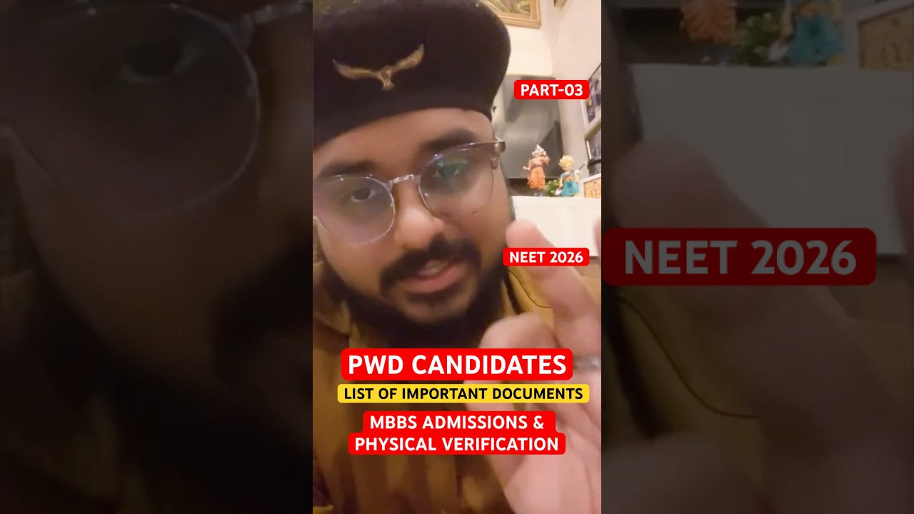 NEET 2026 Counselling Documents | PWD Candidates Biggest Guide | MBBS Admission 2026 #PwBD #Neet SVP