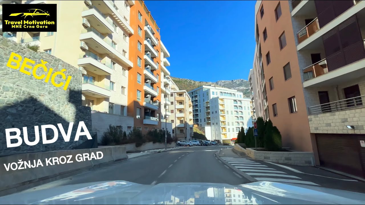 ☀️ Sunčani Januar u BUDVI 🌊 Lagana vožnja kroz grad - BUDVA Drive 2026 🚗 Sunny winter day