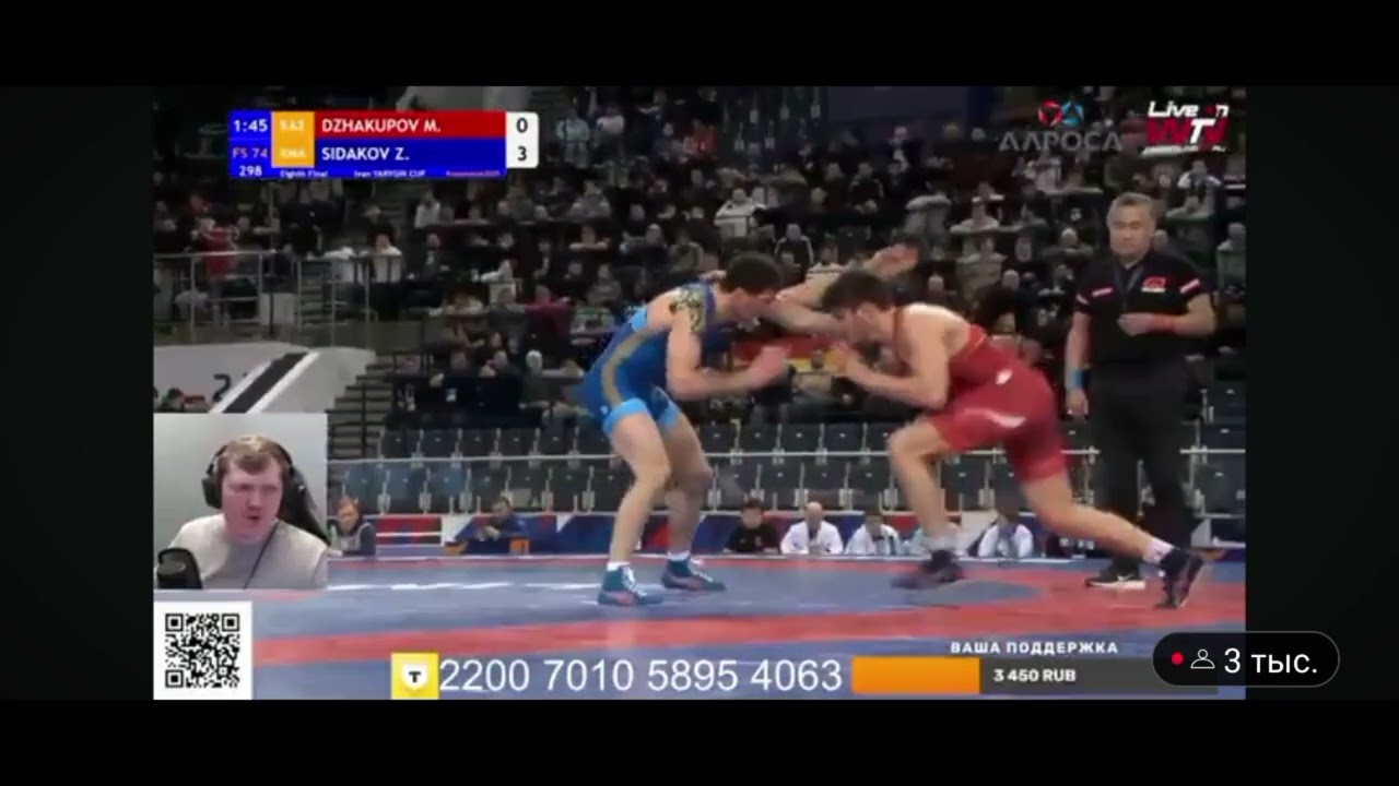 Заурбек Сидаков - Джакупов Мурат, 74 кг,Кубок Ивана Ярыгина, 2025 freestyle wrestling Russia