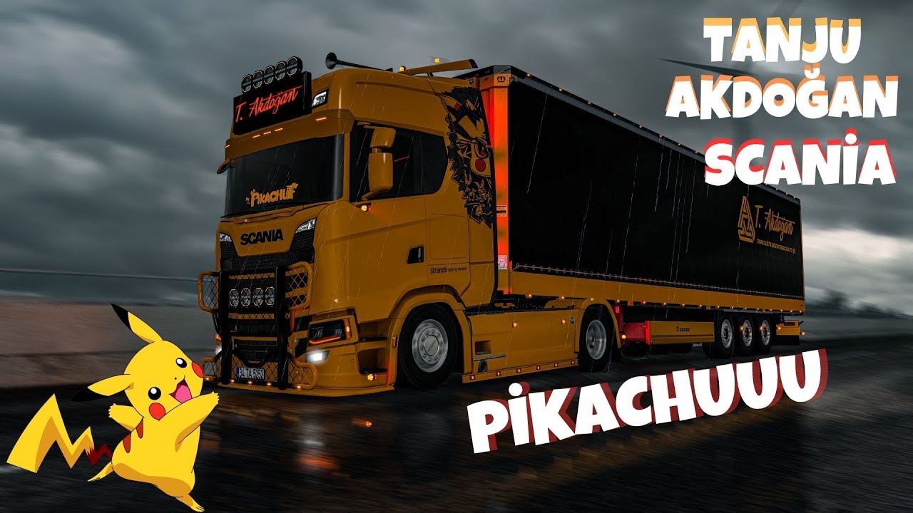 TANJU AKDOĞAN PİKACHU MODİFİYESİ - ETS 2 SCANİA NG MODS 1.51
