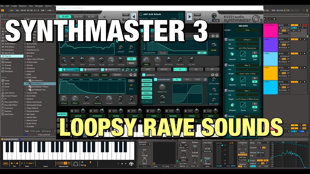 SynthMaster 3 - Loopsy Rave Sounds Volume 1 Expansion Pack Demo - PC & Mac