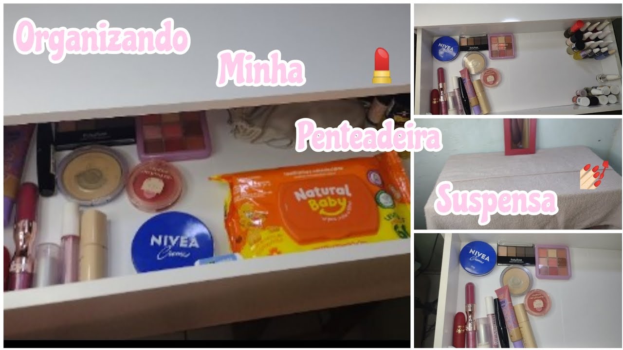 ORGANIZANDO MINHA PENTEADEIRA COM VCS 💅🏻💄🧴